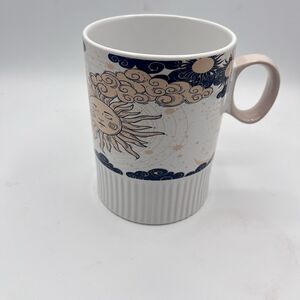 Moon Sun Coffee Mug Cup Tea White Blue Large 10 Strawberry Street